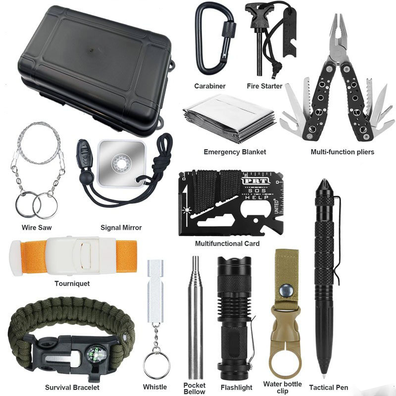 Outdoor Camping Kit - Kit d'outils de survie compact et