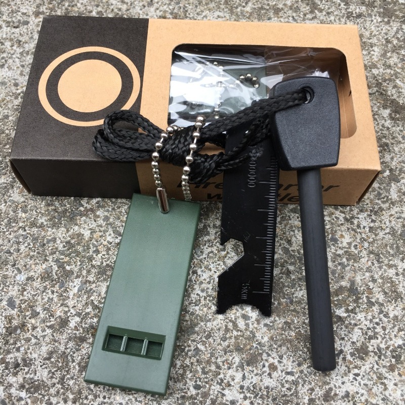 Fire Starter Flint - Kit de survie en plein air,