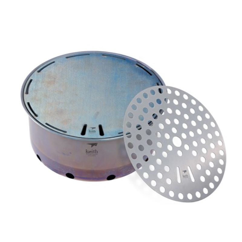 Outdoor Camping Oven - Pamono-Four à Frire en Titane Pur,