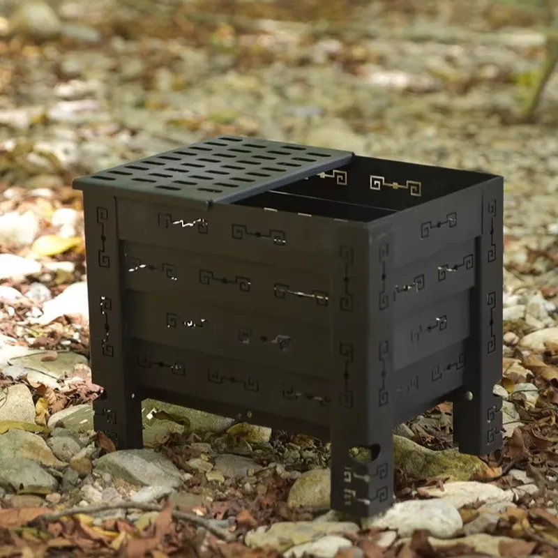 Outdoor Camping Stove - Poêle à bois de camping multifonctionnel,