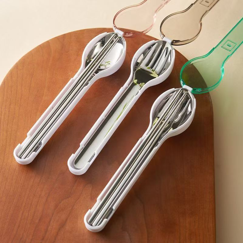 Outdoor Camping Kit - Ensemble de couverts portables avec boîte