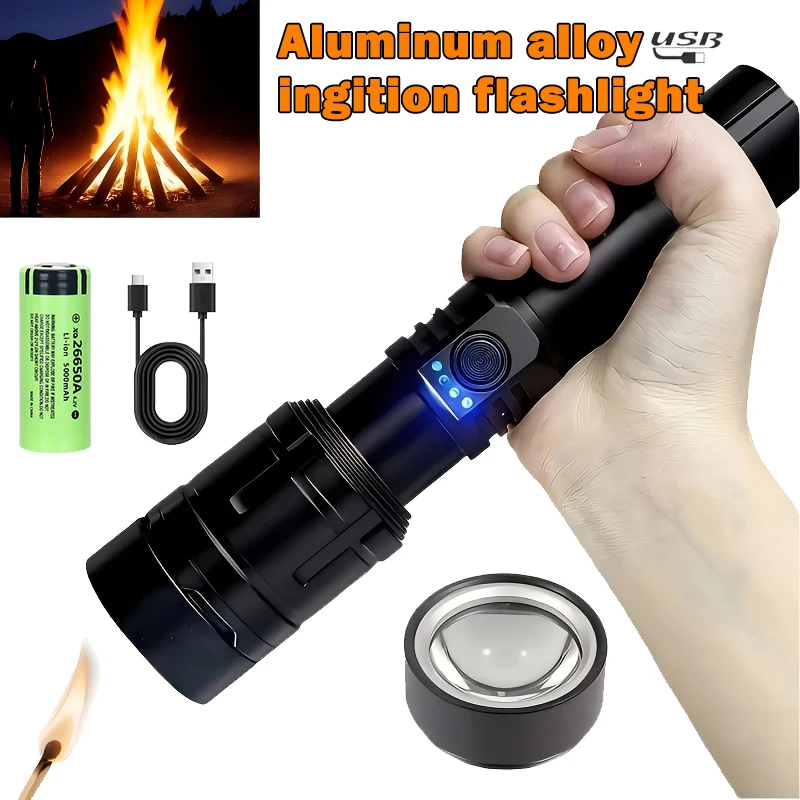 Outdoor Camping Accessories - Lampe de poche Ultra puissante, allumage