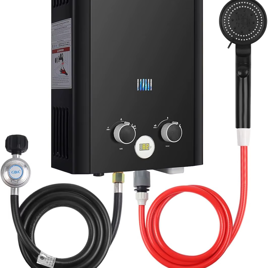 Outdoor Camping Water Heater - Chauffe-eau sans réservoir au propane, 1,58