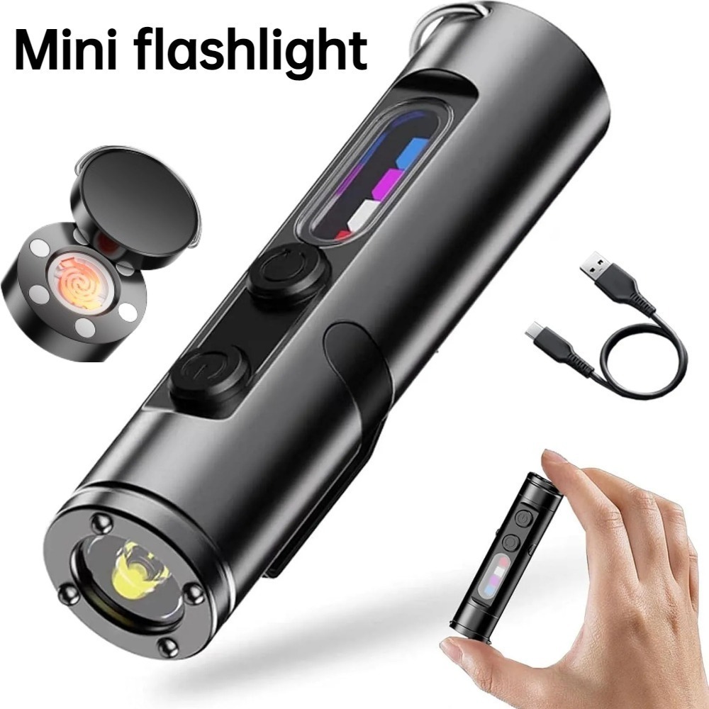 Outdoor Camping Accessories - Mini lampe torche d'extérieur rechargeable USB-C