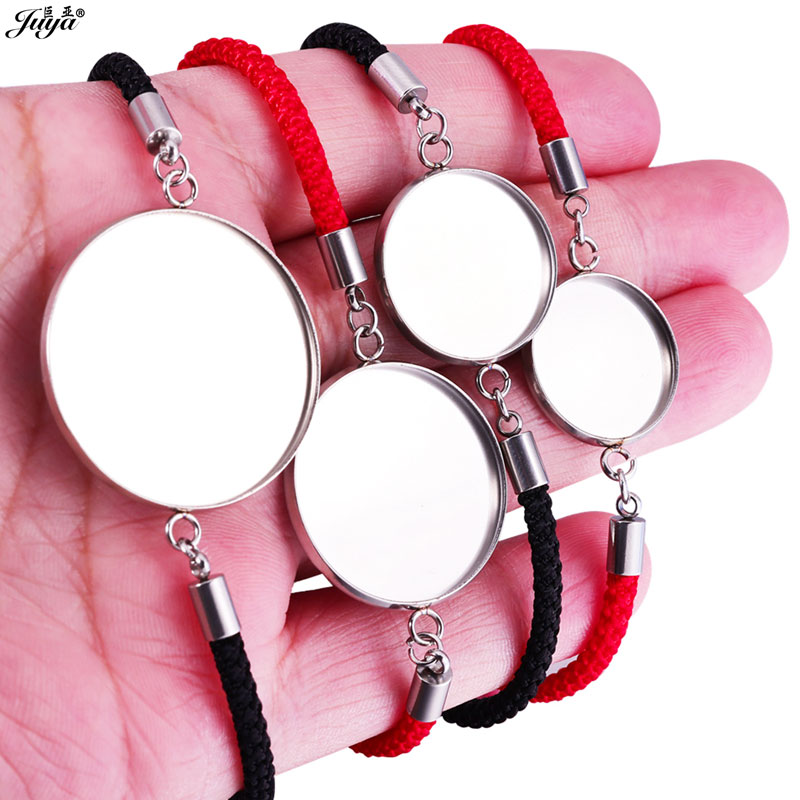 Paracord Bracelet - Base de Bracelet Cabochon en acier