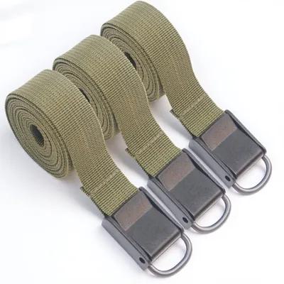 Outdoor Camping Backpack - 3 sangles de fixation vert militaire