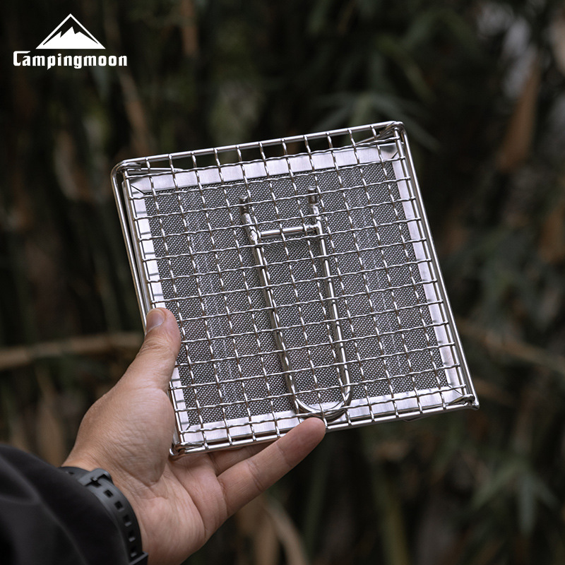 Outdoor Camping Burner - CAMPINGMOON Grille de cuisson pliable en