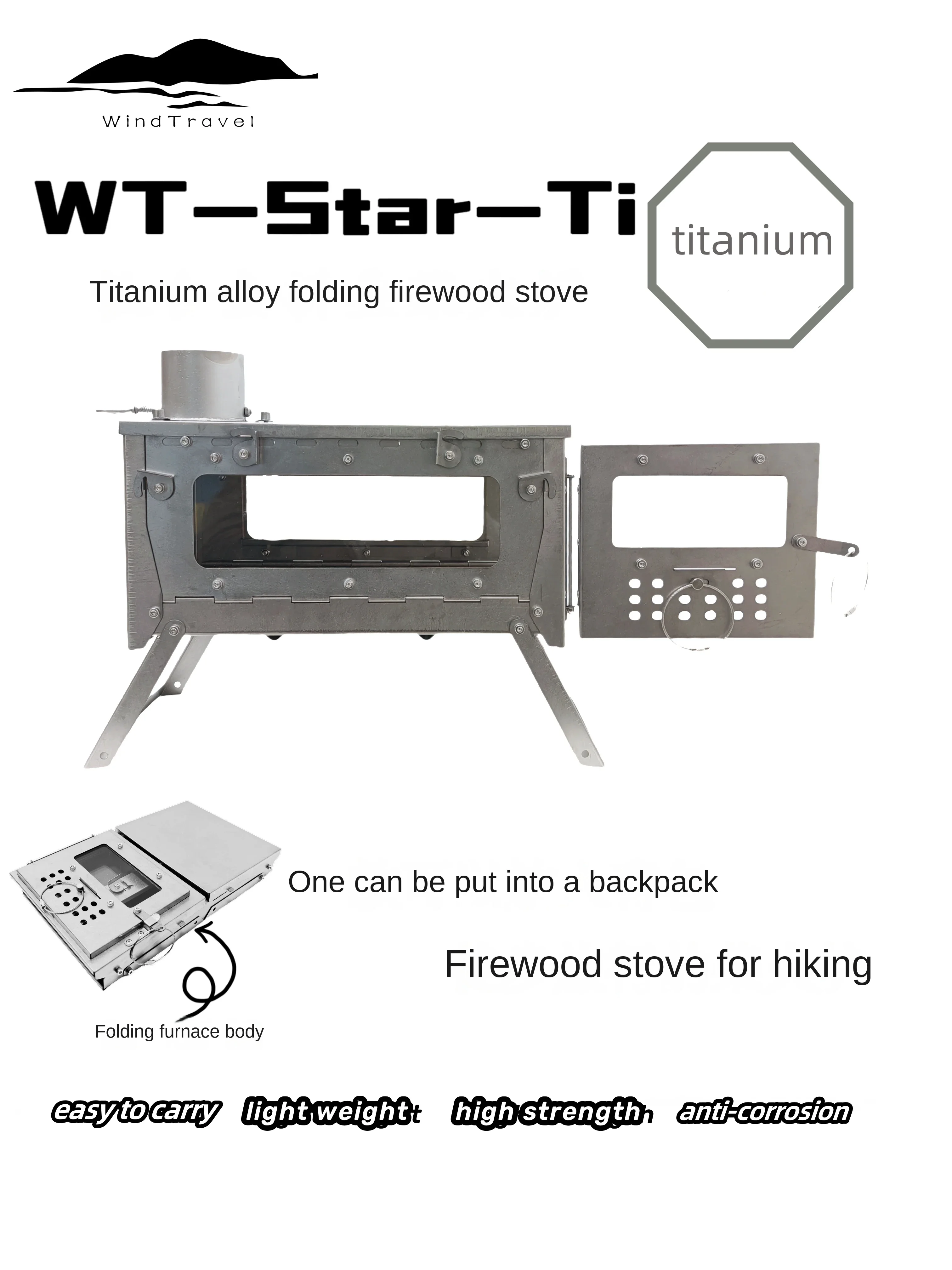 Outdoor Camping Oven - WT Star-Poêle à bois de chauffage