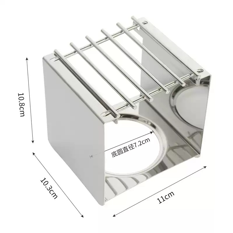 Outdoor Camping Burner - Support carré en acier inoxydable pour