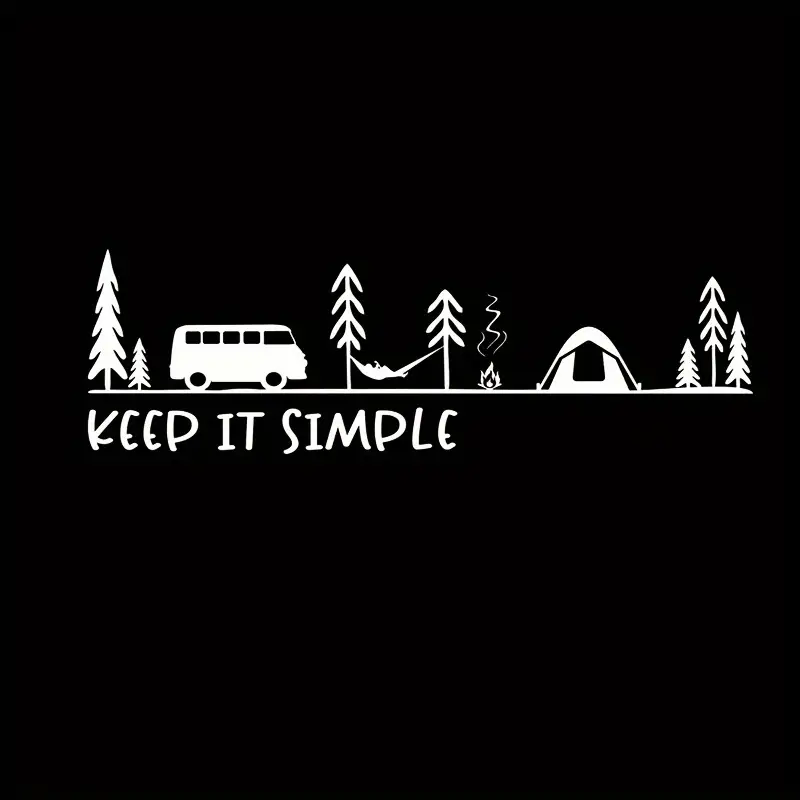 Outdoor Camping Logo - Autocollants en vinyle pour voiture, scène