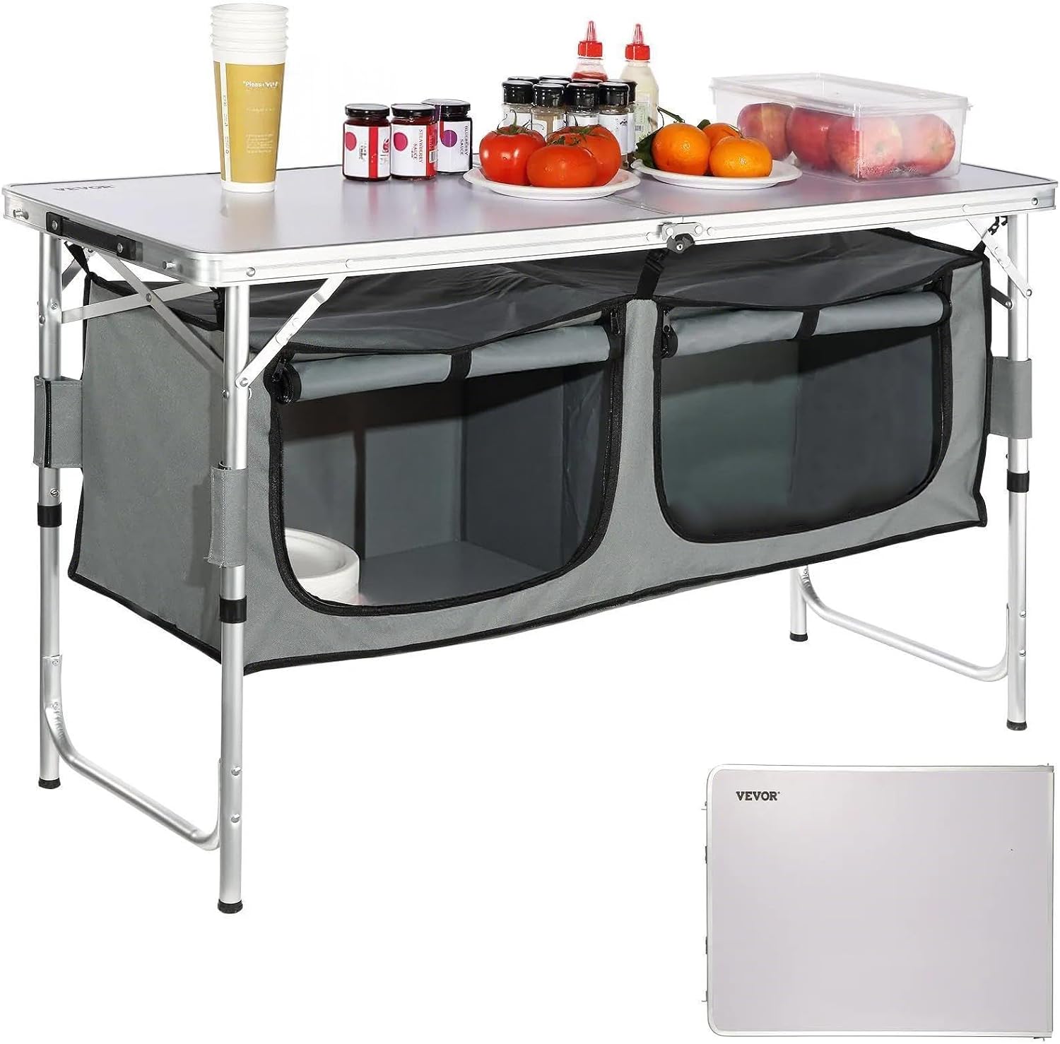 Outdoor Camping Kitchen Setup - Station de cuisine de camping, table