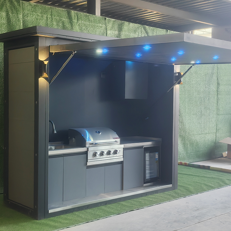 Outdoor Camping Kitchen Setup - Cuisine portable d'extérieur, étanche, résistante aux