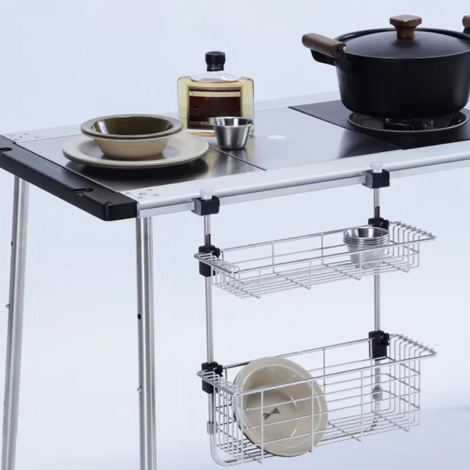 Outdoor Camping Kitchen Setup - Boucle coulissante pour Table de Camping,