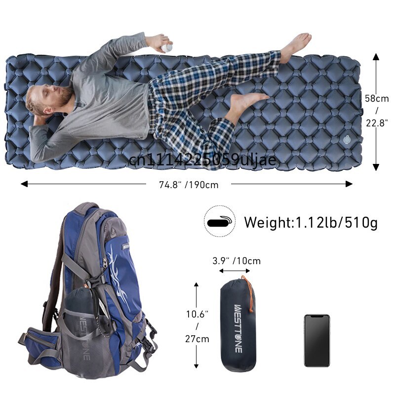 WESTTUNE Tapis de couchage gon - Outdoor Inflatable Camping Tent With Air Pump avis et prix