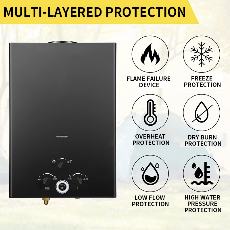 Chauffe-eau à gaz instantané 1 - Outdoor Camping Water Heater avis et prix