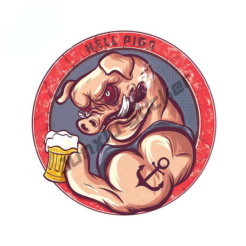 Hellfish Logo vinyle autocolla - Outdoor Camping Logo avis et prix