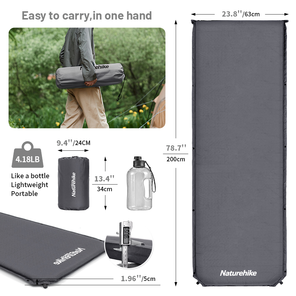 Naturehike matelas auto-gonfla - Outdoor Inflatable Camping Tent With Air Pump avis et prix
