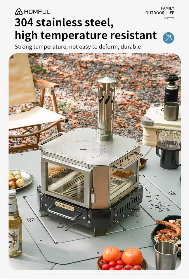 Poêle à bois portable HOMFUL p - Outdoor Camping Oven avis et prix