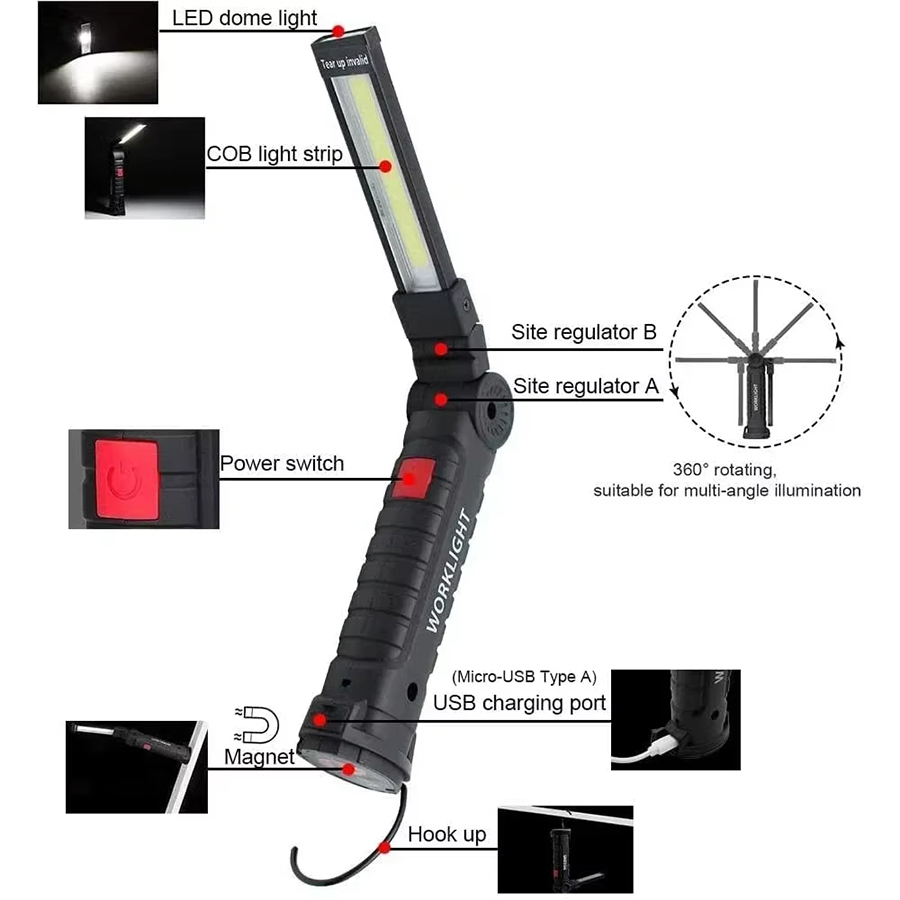 Lampe de poche LED Portable av - Outdoor Camping Accessories avis et prix