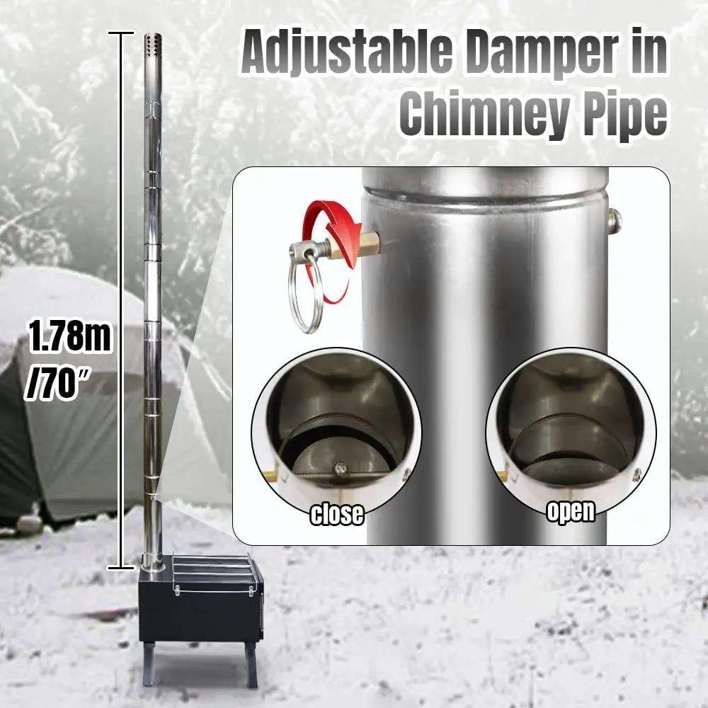 Poêle de Camping portatif exté - Outdoor Camping Stove Wood avis et prix