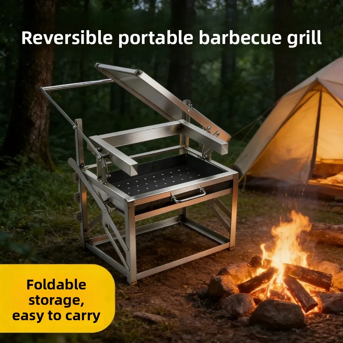 Grill BBQ rotatif automatique  - Outdoor Camping Oven avis et prix