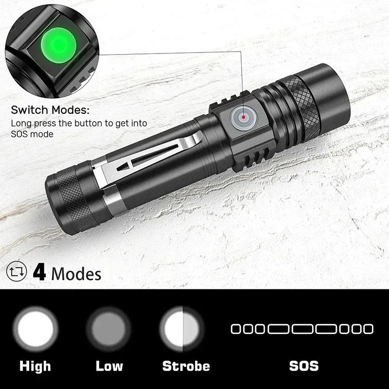 Lampe de poche portative T6 Re - Outdoor Camping Items avis et prix