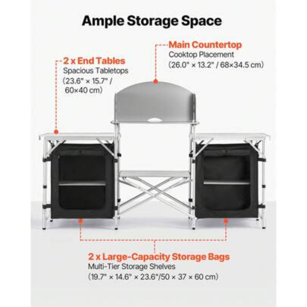 Table de camping pliable porta - Outdoor Camping Kitchen Setup avis et prix