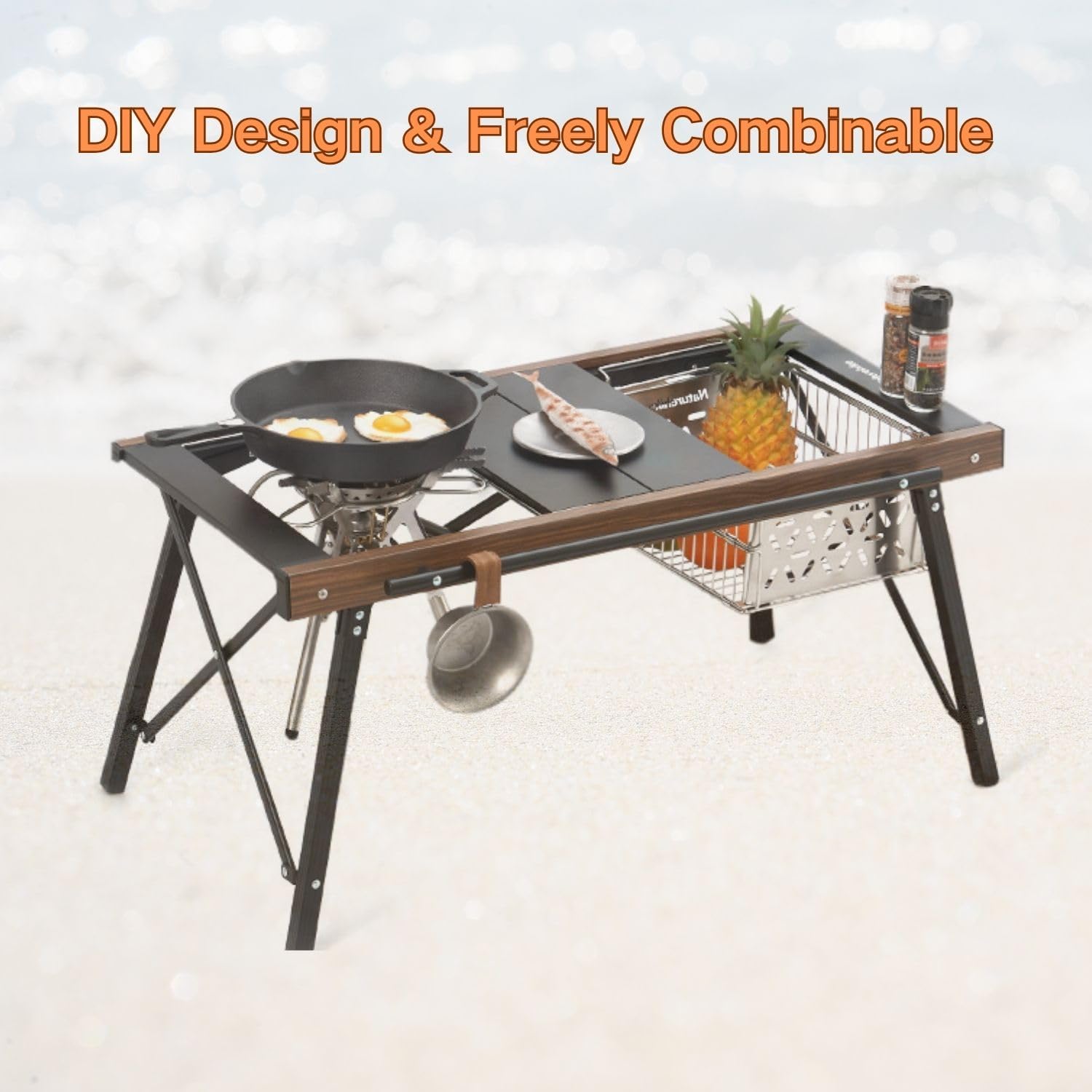 Table de camping pliable IGT,  - Outdoor Camping Kitchen Setup avis et prix