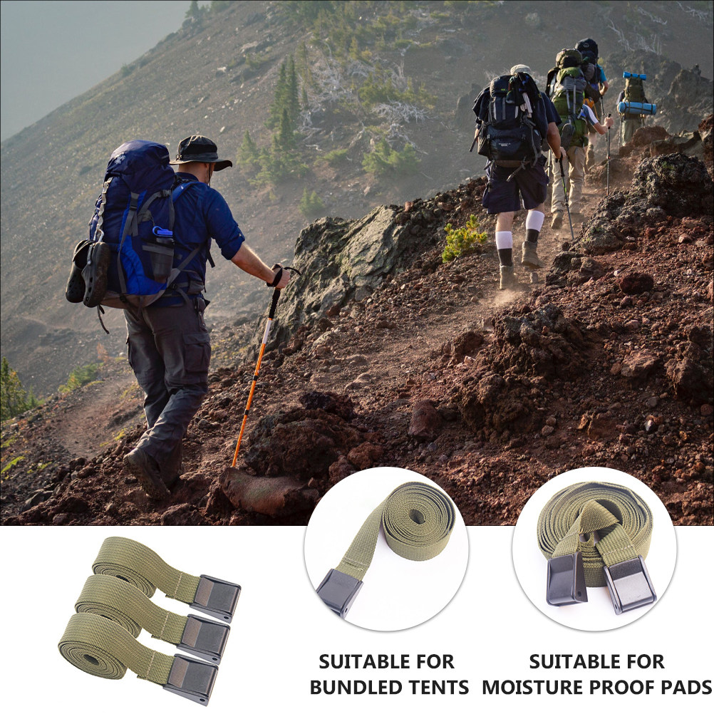 3 sangles de fixation vert mil - Outdoor Camping Backpack avis et prix