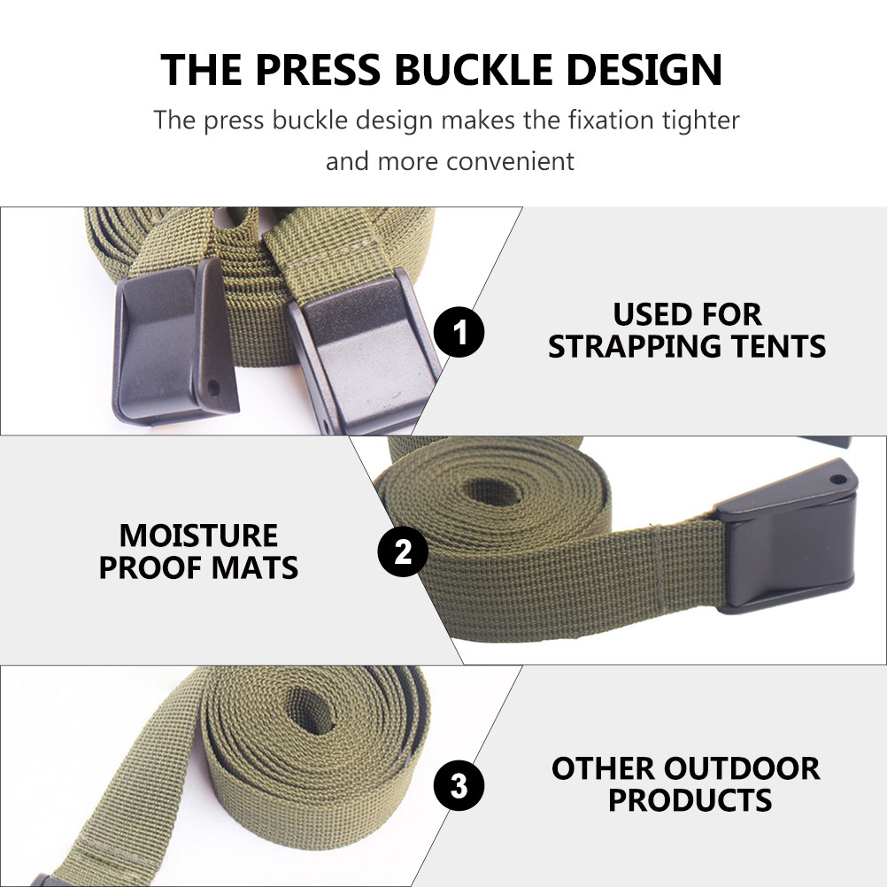 3 sangles de fixation vert mil - Outdoor Camping Backpack avis et prix
