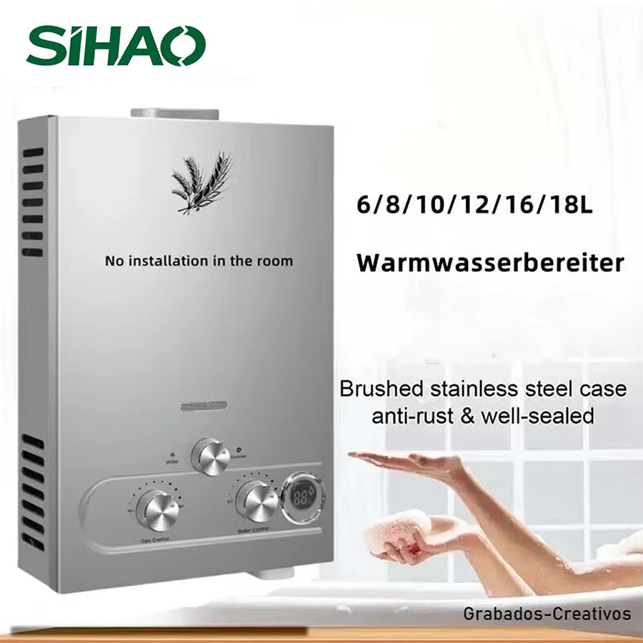 SIHAO 12L 16L 18L GPM GPL gaz  - Outdoor Camping Water Heater avis et prix