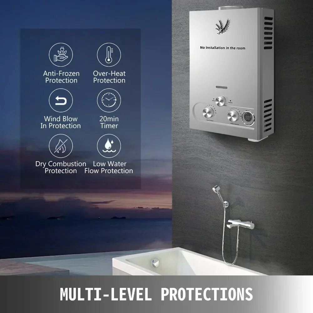 SIHAO 12L 16L 18L GPM GPL gaz  - Outdoor Camping Water Heater avis et prix