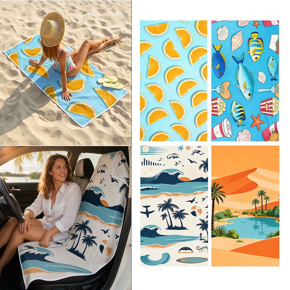 Serviette de plage 2-en-1, hou - Outdoor Camping Carpet avis et prix
