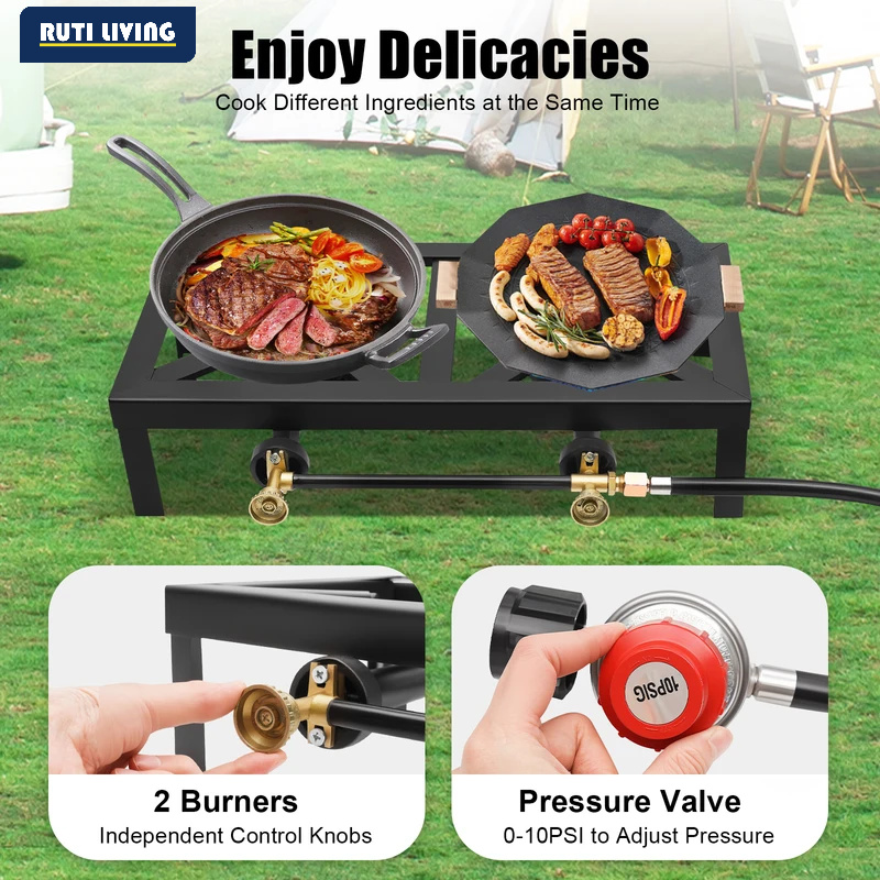 Réchaud à gaz portable 1/2 brû - Outdoor Camping Burner avis et prix