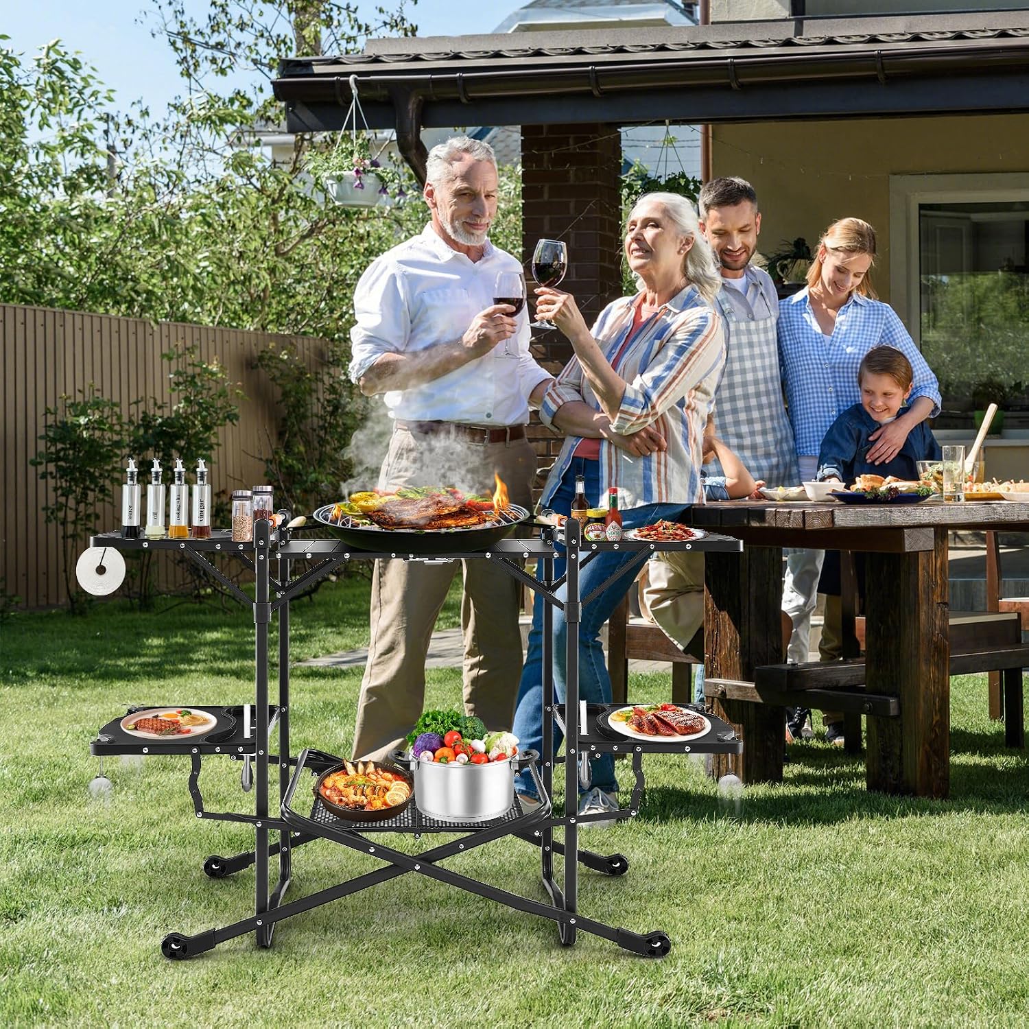 Table de cuisson pliante porta - Outdoor Camping Kitchen Setup avis et prix