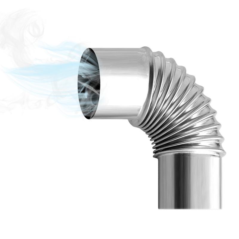 Revêtement de cheminée coudé à - Outdoor Camping Stove Wood avis et prix