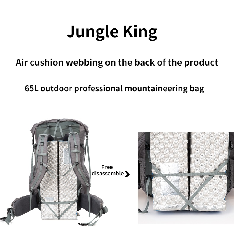 Sac à dos de randonnée JungleK - Lightweight Backpack 65L avis et prix