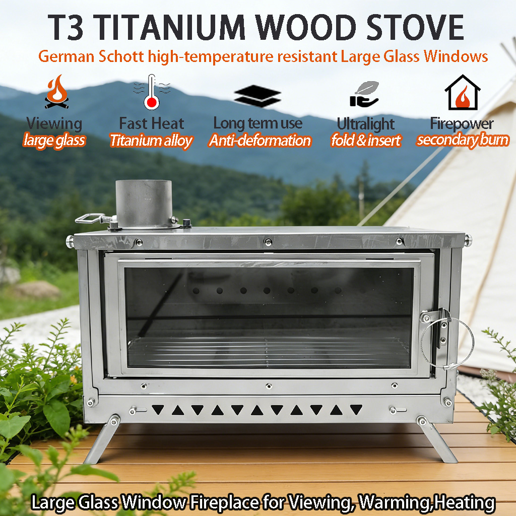 Poêle de tente DANCHEL T3 en t - Outdoor Camping Stove Wood avis et prix