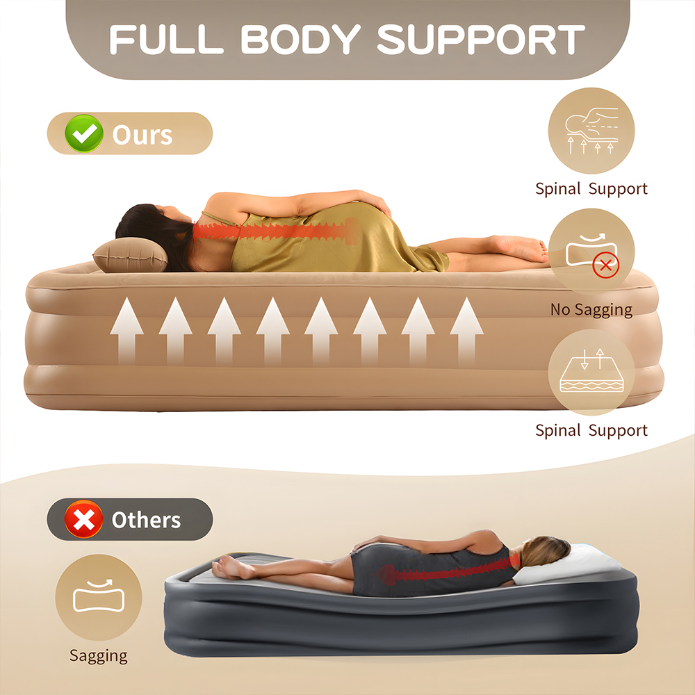Matelas pneumatique Queen avec - Outdoor Inflatable Camping Tent With Air Pump avis et prix