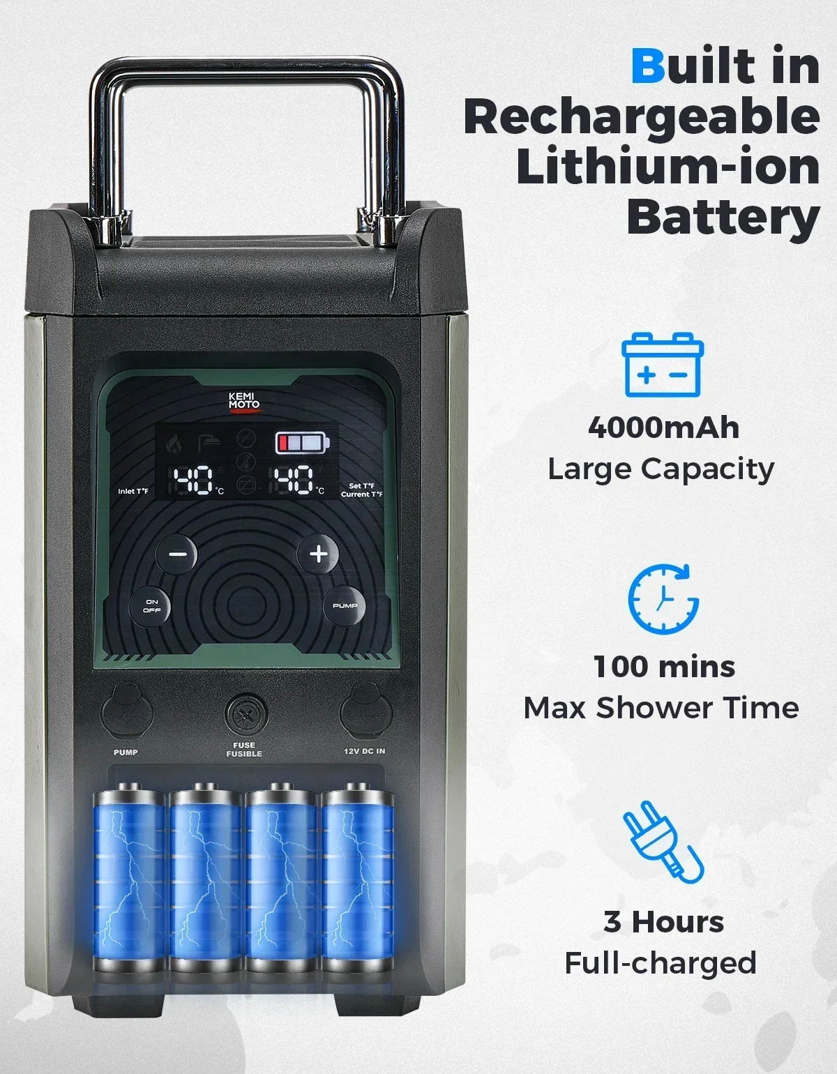 KEMIMOTO chauffe-eau portable  - Outdoor Camping Water Heater avis et prix