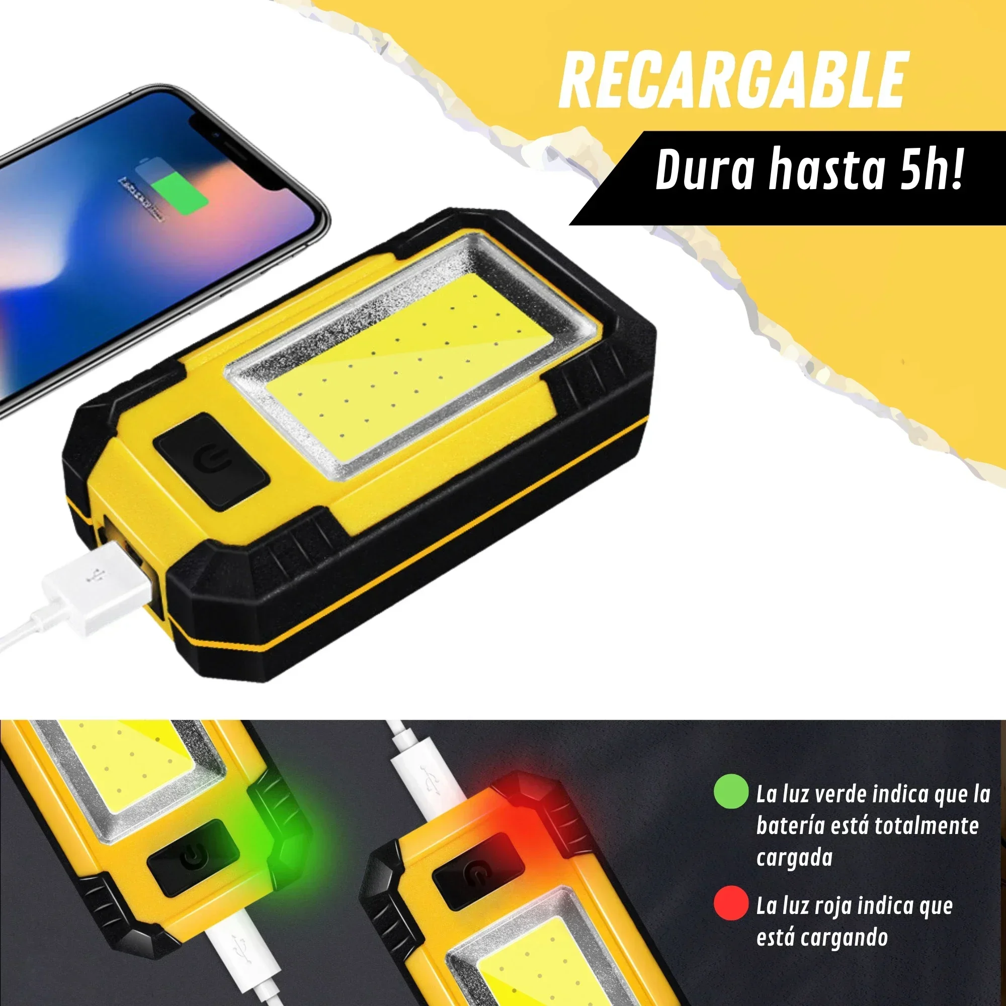 Lampe de travail rechargeable  - Outdoor Camping Adventure Lamp avis et prix