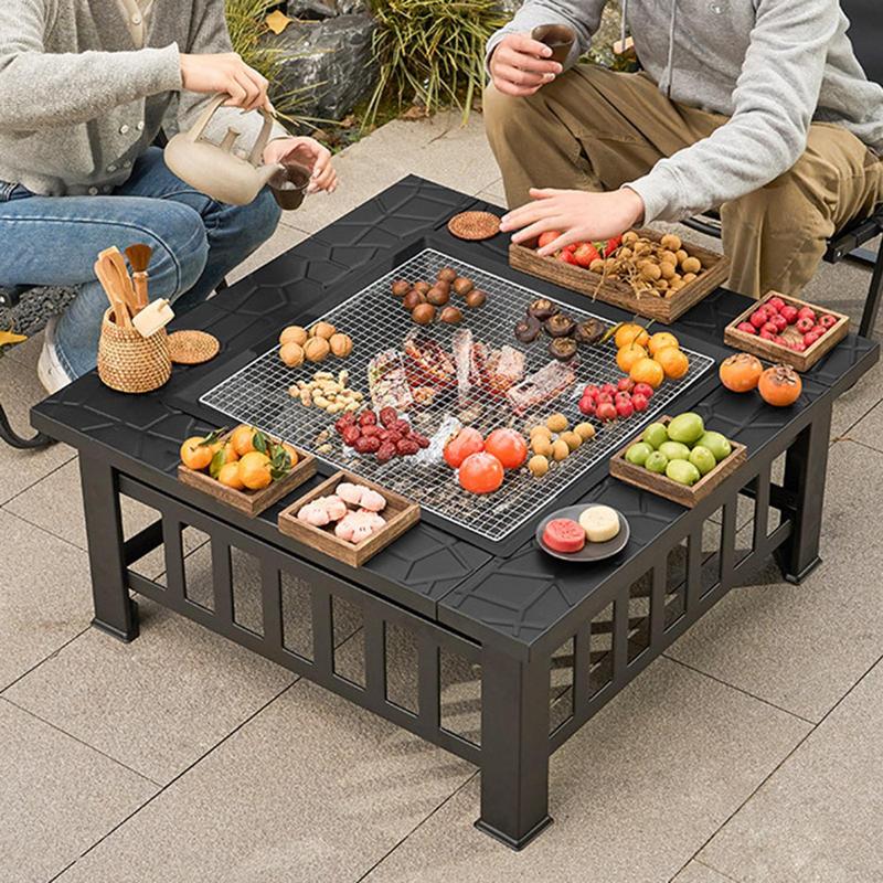 Poêle à bois carré pour campin - Outdoor Camping Stove Wood avis et prix