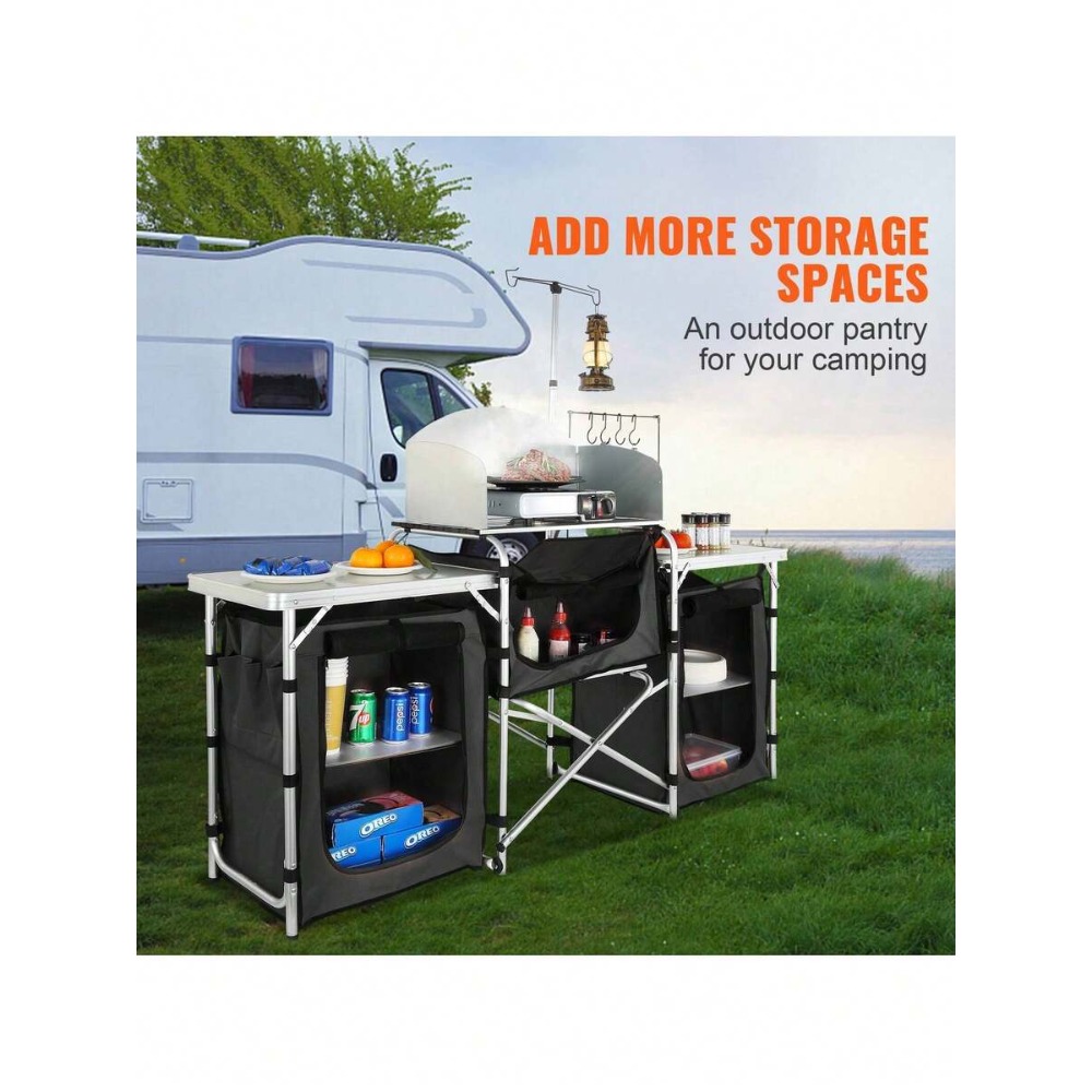 Table de cuisine pliante pour  - Outdoor Camping Kitchen Setup avis et prix