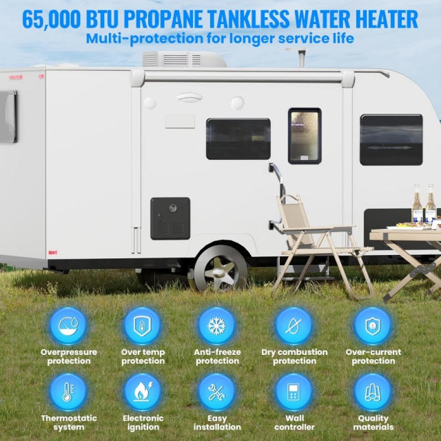 Chauffe-eau instantané au gaz  - Outdoor Camping Water Heater avis et prix