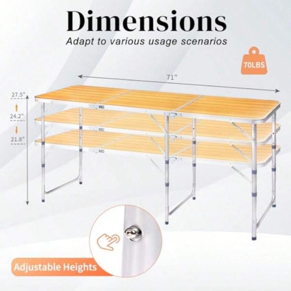 Table de camping pliable et po - Outdoor Camping Kitchen Setup avis et prix