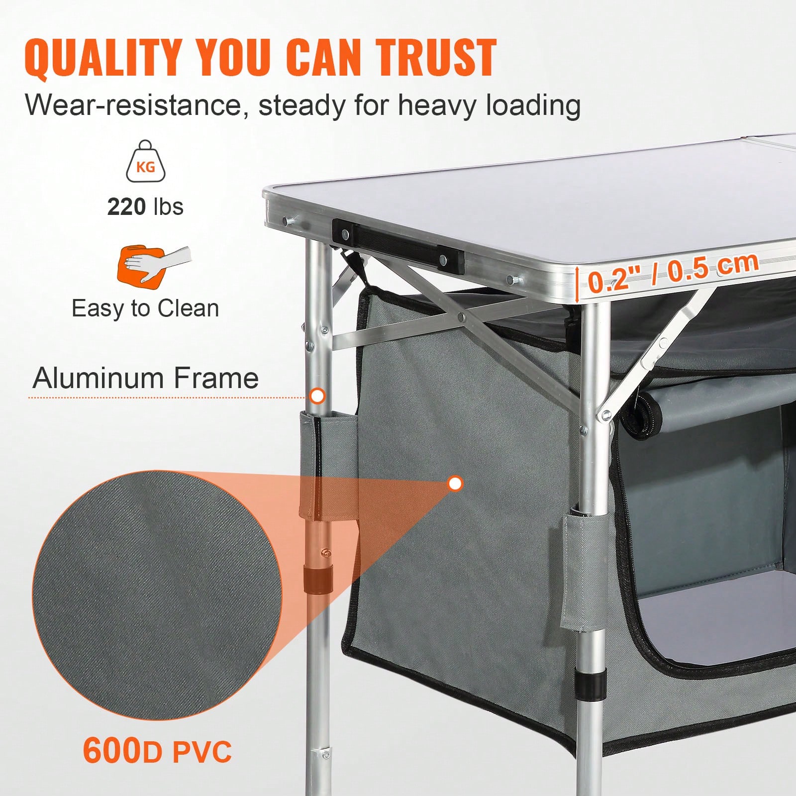 Table de cuisine pliante à mon - Outdoor Camping Kitchen Setup avis et prix