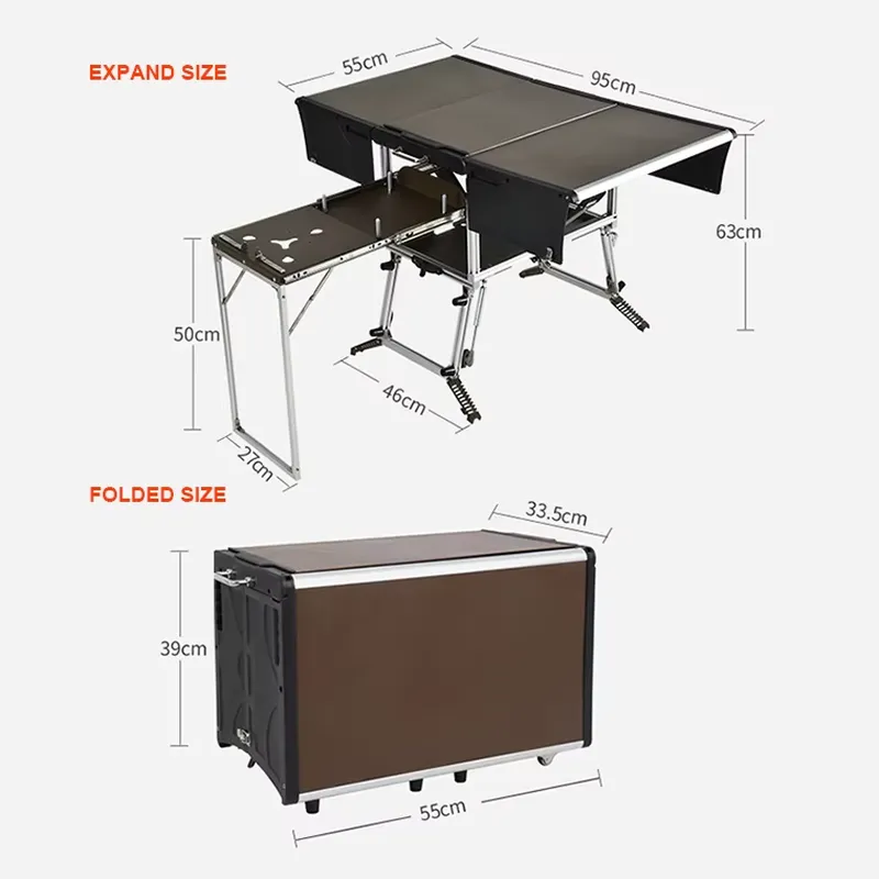 Boîte de cuisine de camping pr - Outdoor Camping Kitchen Setup avis et prix