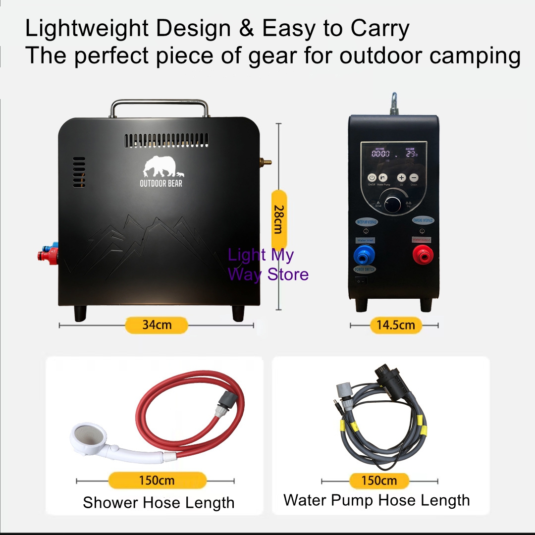 Chauffe-eau à gaz portable d'e - Outdoor Camping Water Heater avis et prix