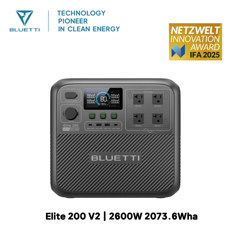 【Renew】BLUETTI Elite 200 V2 St - Outdoor Camping Kit avis et prix