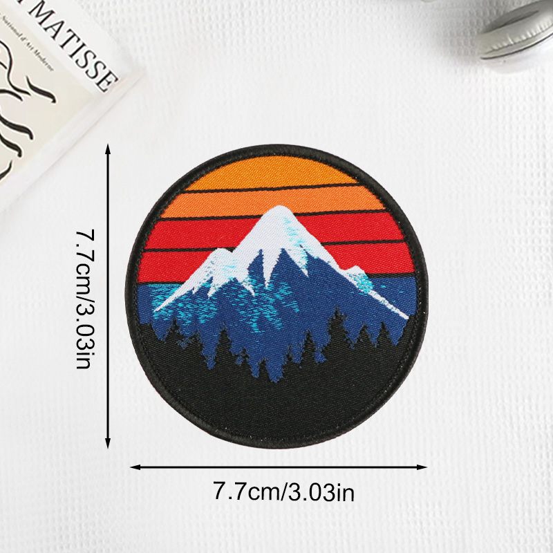 1 patch montagne rétro années  - Outdoor Camping Logo avis et prix
